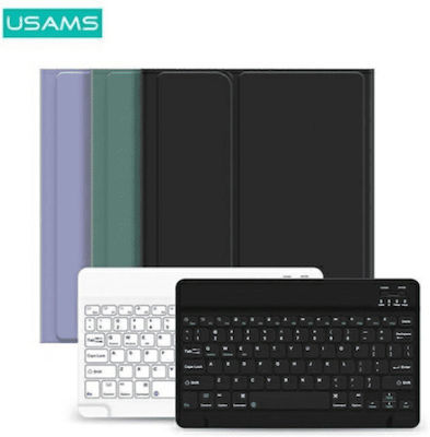 Usams Winro Flip Cover Piele artificială cu Tastatură Engleză SUA Lilac / White (iPad Pro 2020 11" / iPad Pro 2021 11" / iPad Pro 2022 11'') USA950