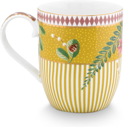 PiP Studio La Majorelle Κούπα από Πορσελάνη Κίτρινη 145ml 2τμχ