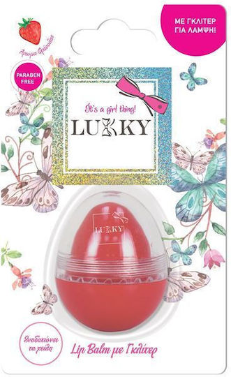 Lukky Cosmetics Toys Lip Balm Eierförmiges Kinderschminke (Verschiedene Designs) 1Stück