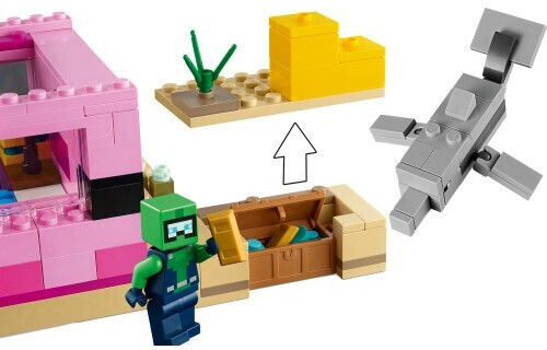 LEGO Minecraft The Axolotl House για 7+ Ετών 242τμχ