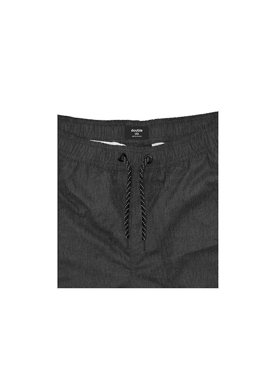 Double Herren Badebekleidung Shorts Schwarz