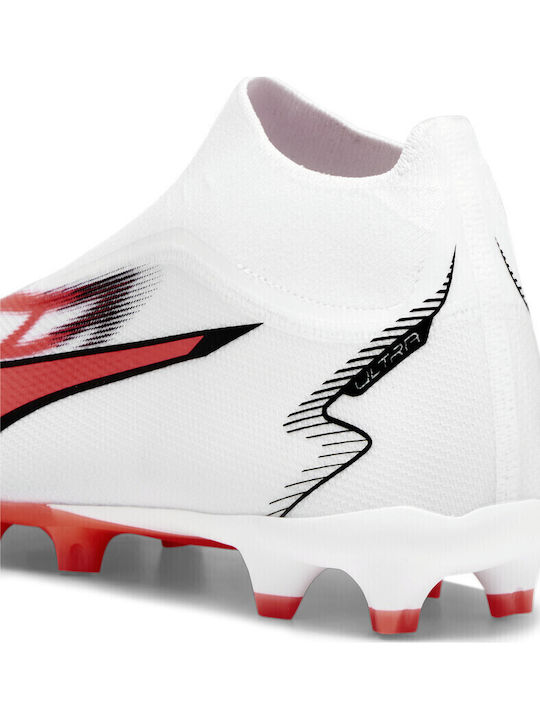 PUMA Ultra Match+ Ll Pantofi de Fotbal cu crampoane Albe