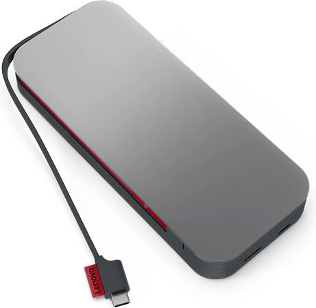 Lenovo Go Power Bank 20000mAh 65W με Θύρα USB-A και Θύρα USB-C Power Delivery Storm Grey