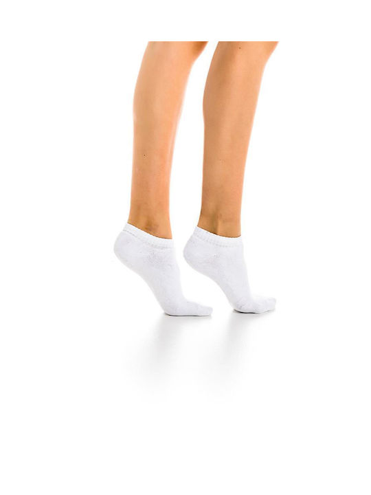 Inizio Women's Solid Color Socks White 3Pack