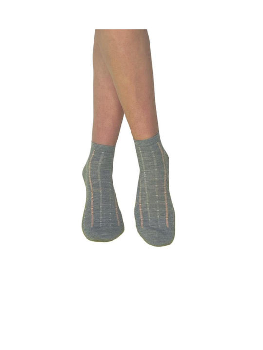 Inizio Women's Patterned Socks Gray