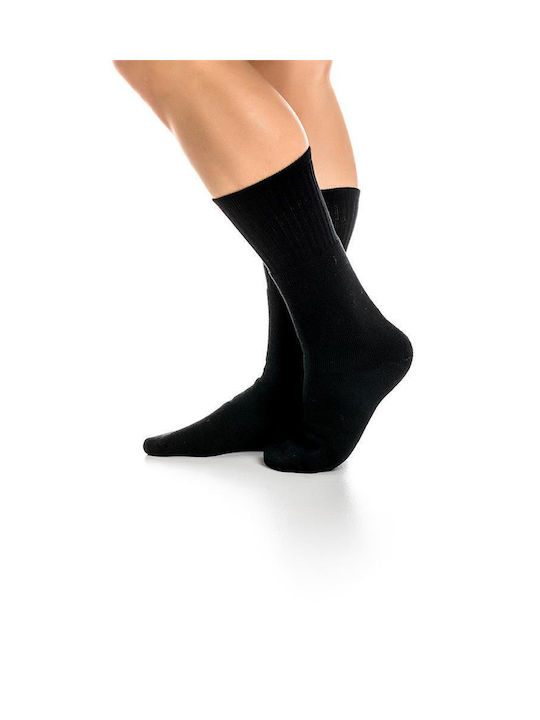 Inizio Men's Solid Color Socks Black