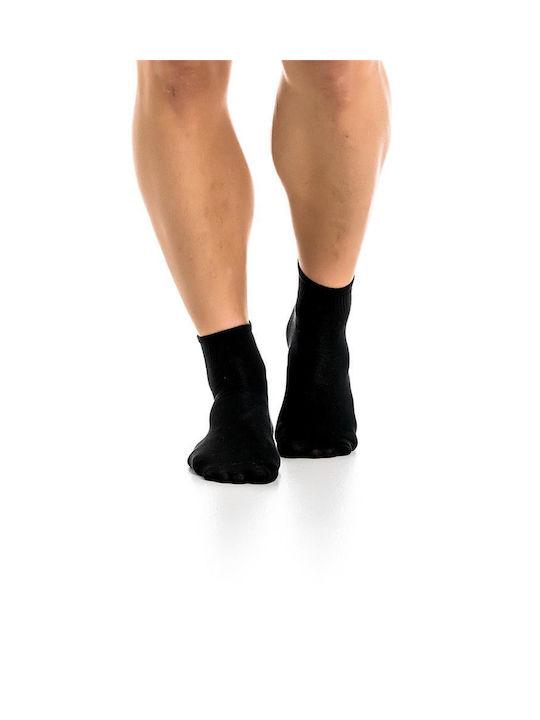 Inizio Men's Solid Color Socks Black