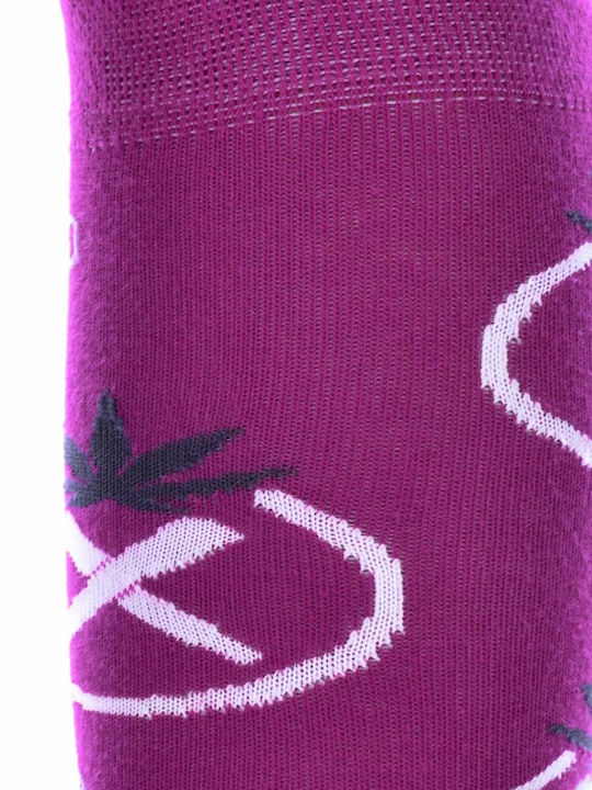 Axidwear AXID Γυναικείες Κάλτσες με Σχέδια Μωβ Axidwear AXID Γυναικείες Κάλτσες με Σχέδια Μωβ