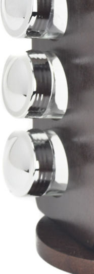 Karvounis Gewürzgläser Glas auf Basis Drehend Kirsche 6Stücke Karvounis Gewürzgläser Glas auf Basis Drehend Kirsche 6Stücke