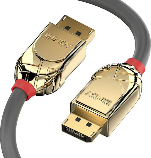 Lindy Cable DisplayPort male - DisplayPort male 10m Μαύρο (36296)
