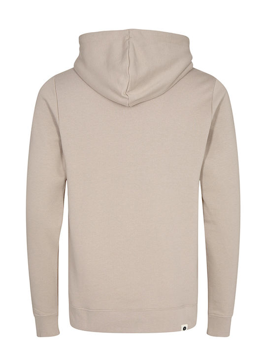 Anerkjendt Men's Sweatshirt with Hood and Pockets Beige