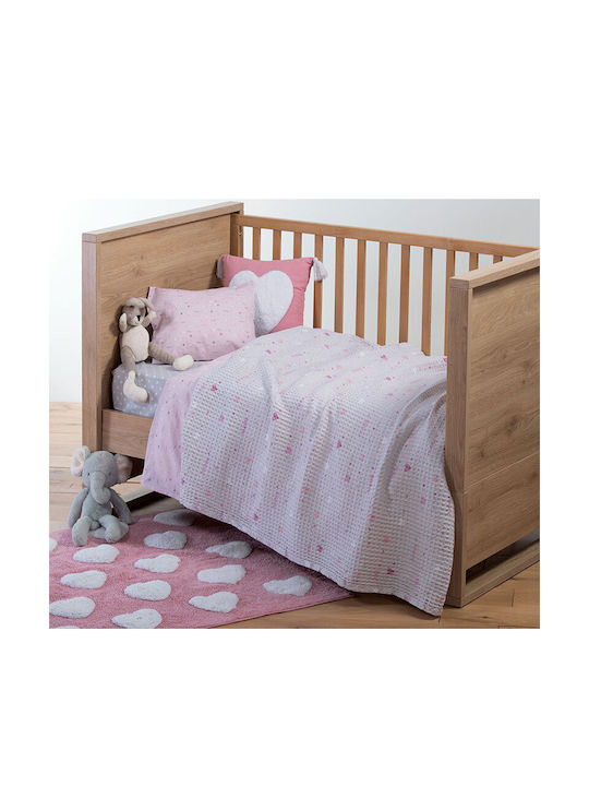 Nef-Nef Homeware Kids Decorative Pillow Hugging Heart Pink 35x35cm