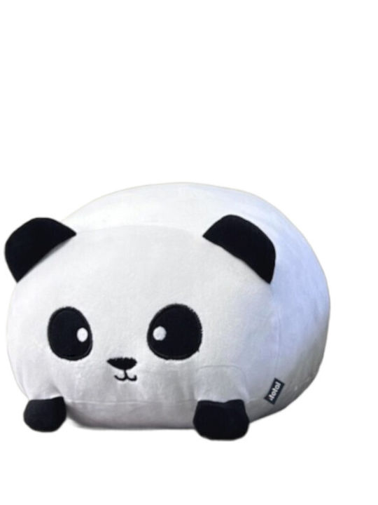 Total Gift Kids Round Throw Pillow Panda 33cm White