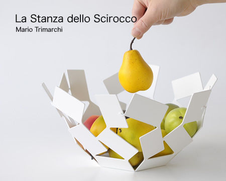 Alessi La Stanza Dello Scirocco Плодова кошница Inox Бял 27.3x27.3x13бр