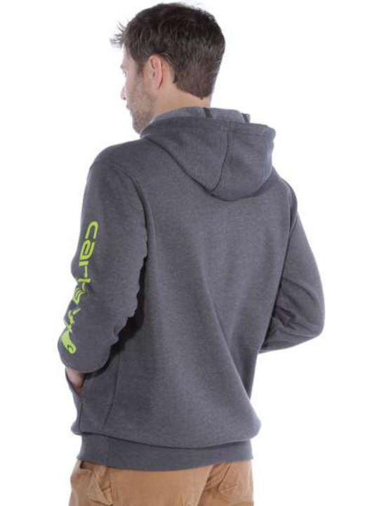 Carhartt Herren Sweatshirt mit Kapuze und Taschen Gray