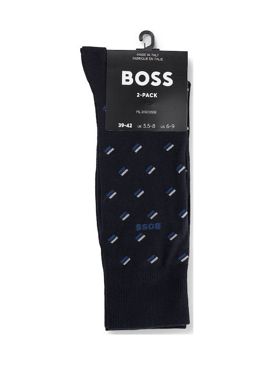 Boss Ανδρικές Κάλτσες Μπλε 2Pack