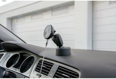 Lampa Mobile Phone Holder Car with Magnet and Wireless Charging Black