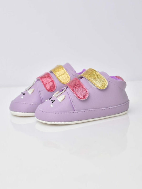 Potre Βρεφικά Sneakers Αγκαλιάς Λιλά