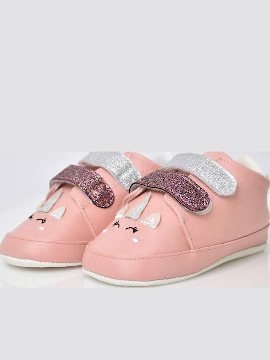 Potre Βρεφικά Sneakers Αγκαλιάς Ροζ