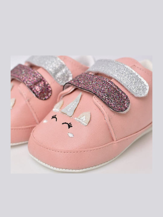 Potre Βρεφικά Sneakers Αγκαλιάς Ροζ