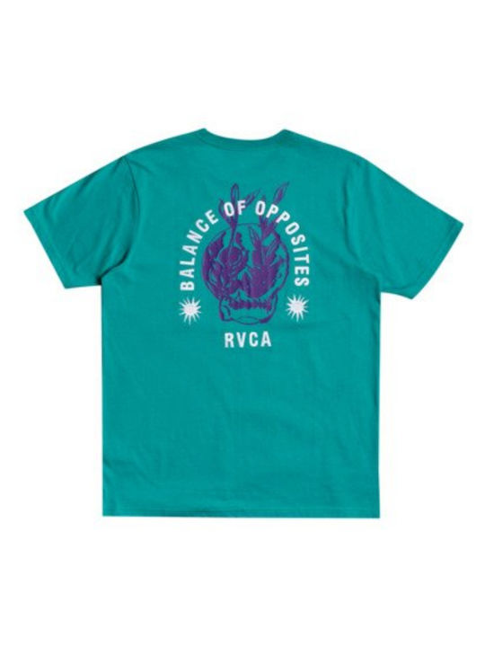 RVCA Men's Short Sleeve T-shirt Turquoise