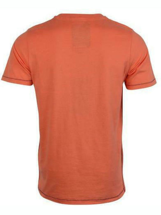 Tokyo Laundry Herren T-Shirt Kurzarm Orange