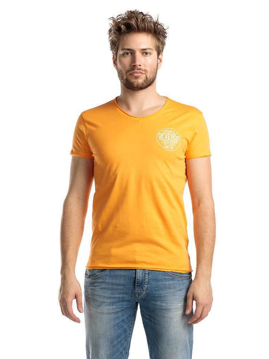 Devergo Men's Short Sleeve T-shirt Yellow