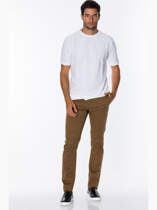 Hose Chino Elastisch in Enger Passform Camel
