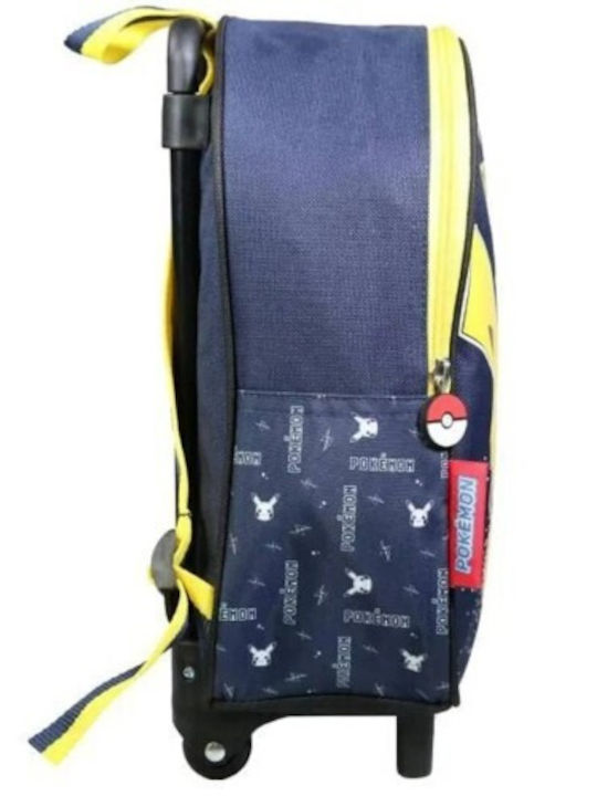 Fanatics Pokemon Pikachu Σχολική Τσάντα Τρόλεϊ Νηπιαγωγείου Μπλε