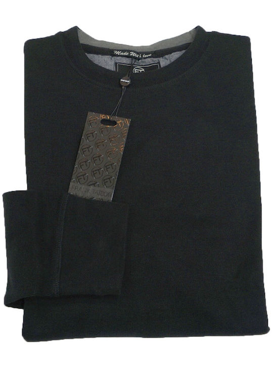 Frank Tailor Herren Langarm-Pullover Schwarz