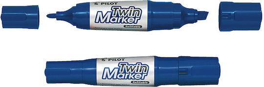 Pilot Jumbo Twin Permanent Marker 6.5mm Blue
