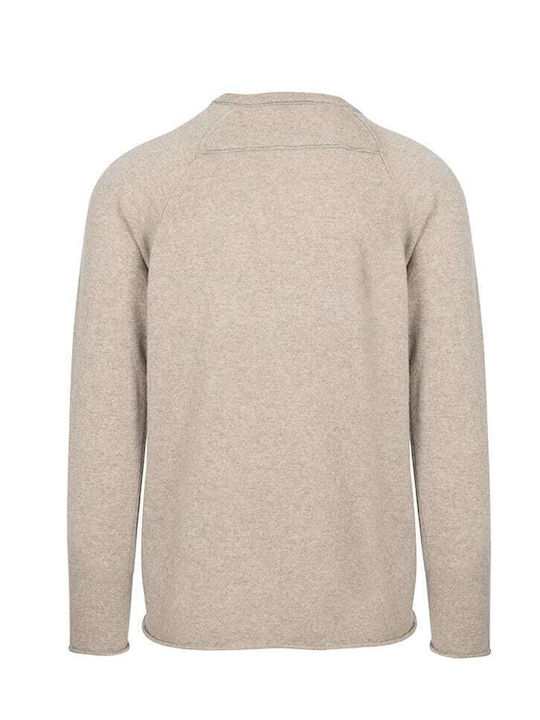 Crossley Men's Long Sleeve Sweater Beige