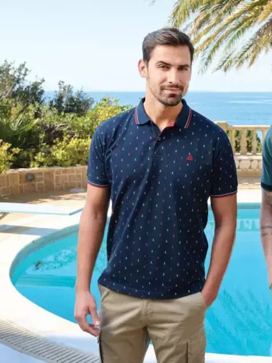Polo T-shirt Navy Μπλε