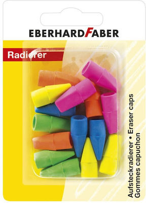 Eberhard Faber Eraser Set for Pencil and Pen Cap in Blister 15pcs