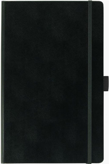 THeofylaktos Ivory Paros Notebook Ruled with Elastic and Pen Holder Black