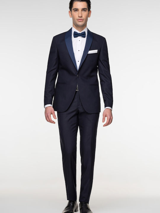 Fragosto Men's Suit Navy Blue