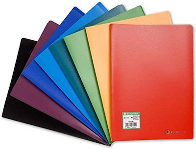 Exacompta Clipboard Flexible with 20 plastic sleeves Slides for Paper A4 (Μiscellaneous colours) 1pcs