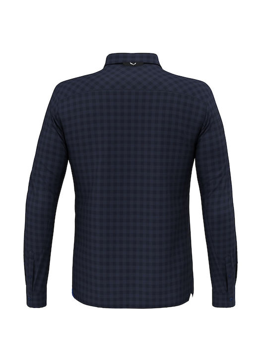 Salewa Men's Shirt Long Sleeve Navy Blue