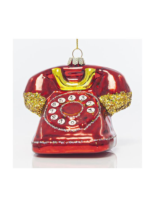 Eurolamp Christmas Glass Ornament Red 8.4x9.2cm