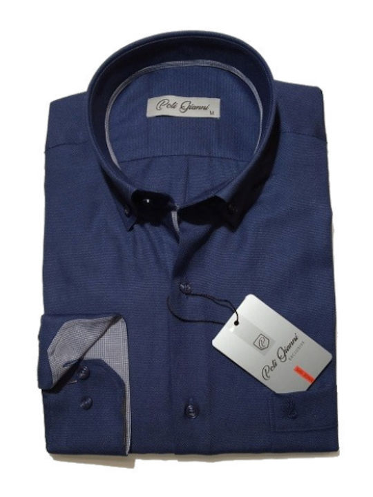 Long-sleeved Shirt Navy Blue