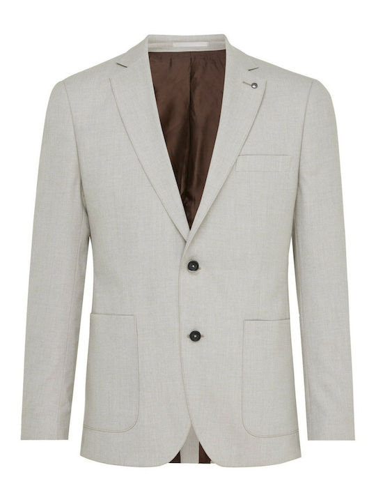 Men's Suit Jacket Regular Fit Beige
