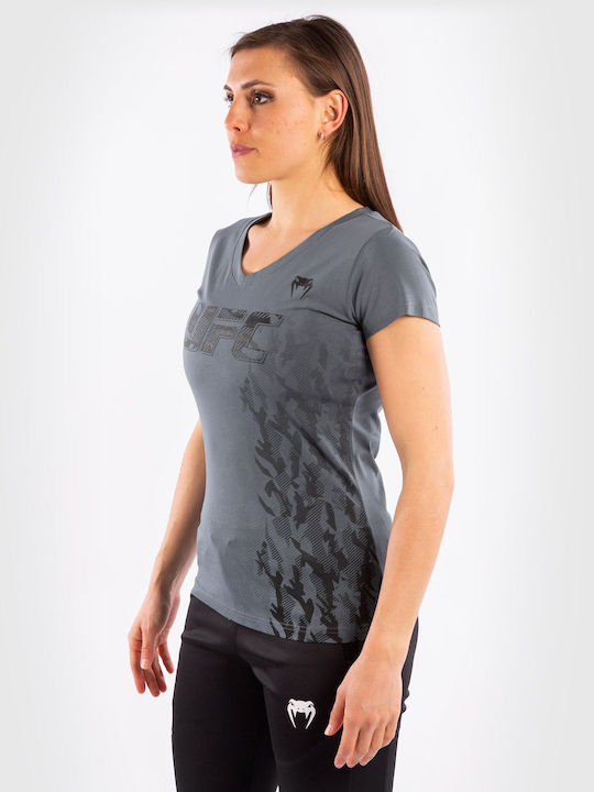 Venum Women's T-shirt with V Neckline Gray