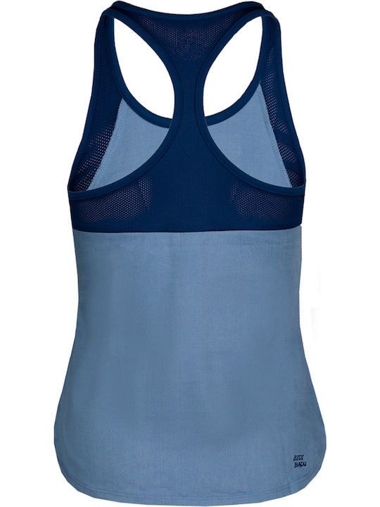 Bidi Badu Damen Sportliches Bluse Ärmellos Blau