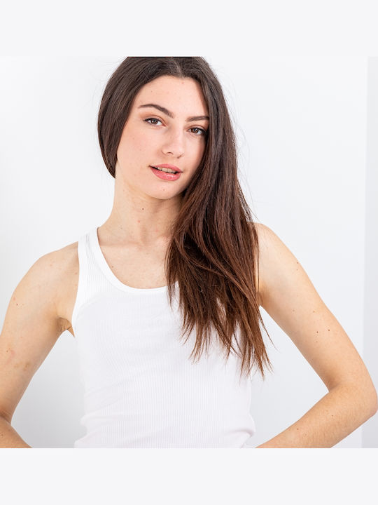 Damen Sommer Baumwolle Ärmellose Weiße Bluse