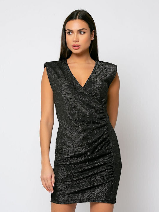 Rochii de Seara Mini Wrap-Around Negru