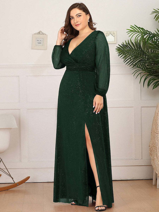 Amely Maxi Dress for Wedding / Baptism Green