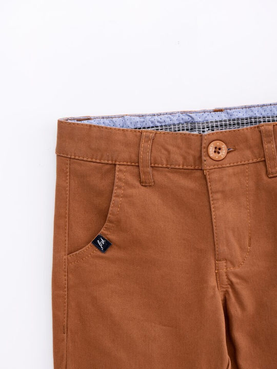 Funky Boys Fabric Trouser Tabac Brown