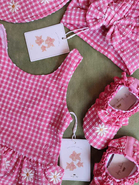 Konges Slojd Costum de baie pentru copii Întreg Roz