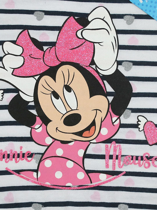 Minnie Детска Рокля Къс ръкав На райета Многоцветен