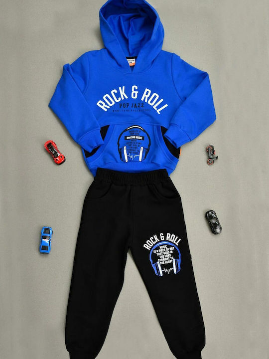 Potre Kids Sweatpants Set Blue 2pcs